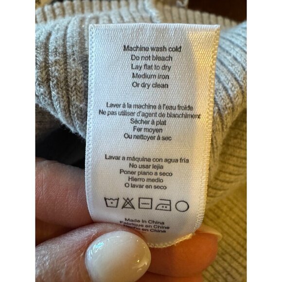 Lunya Shorts Women Medium Gray Cotton Silk Ribbed Bike‎ Loungewear Sleepwear - Picture 8 of 9